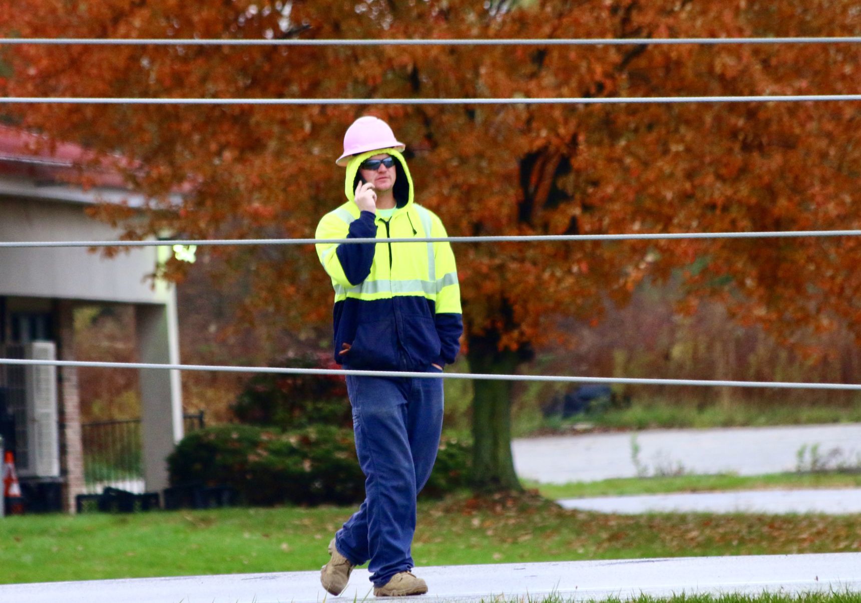 Power poles shear off in chain, knock out power in Winfield